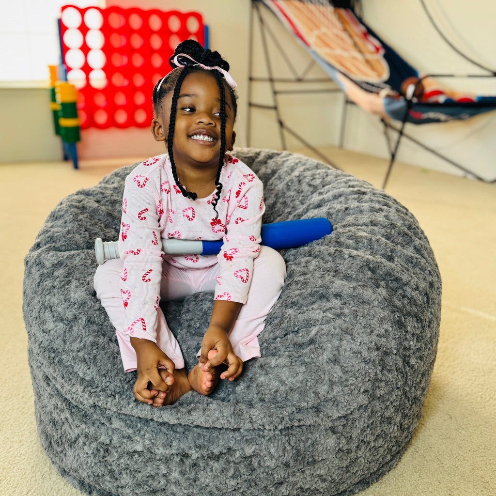 Pouf Enfant Fausse Fourrure