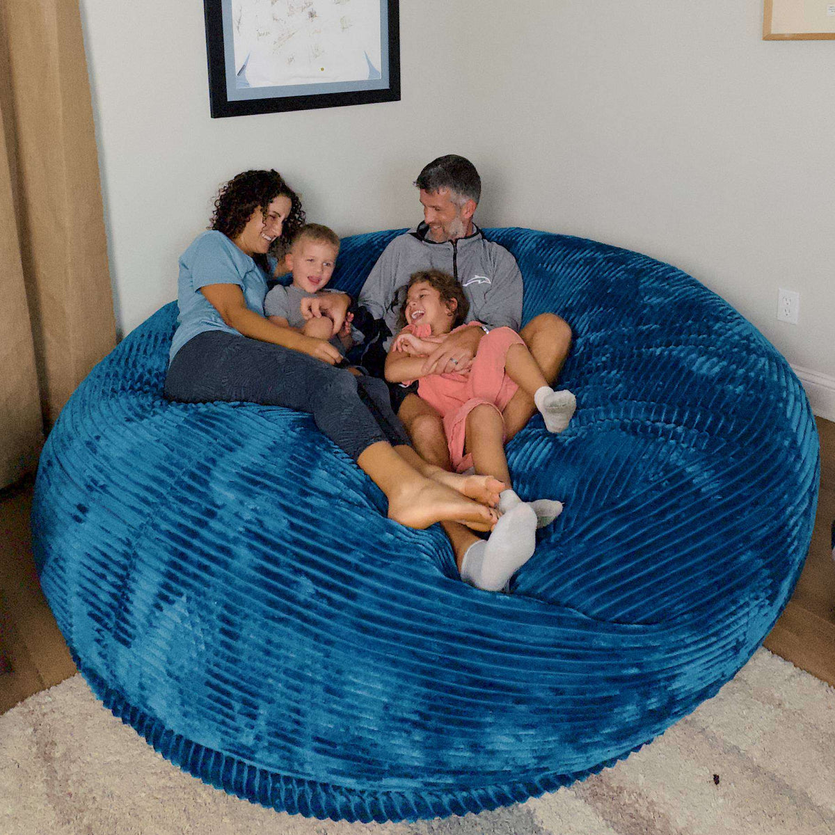 Pouf Géant Velours Côtelé
