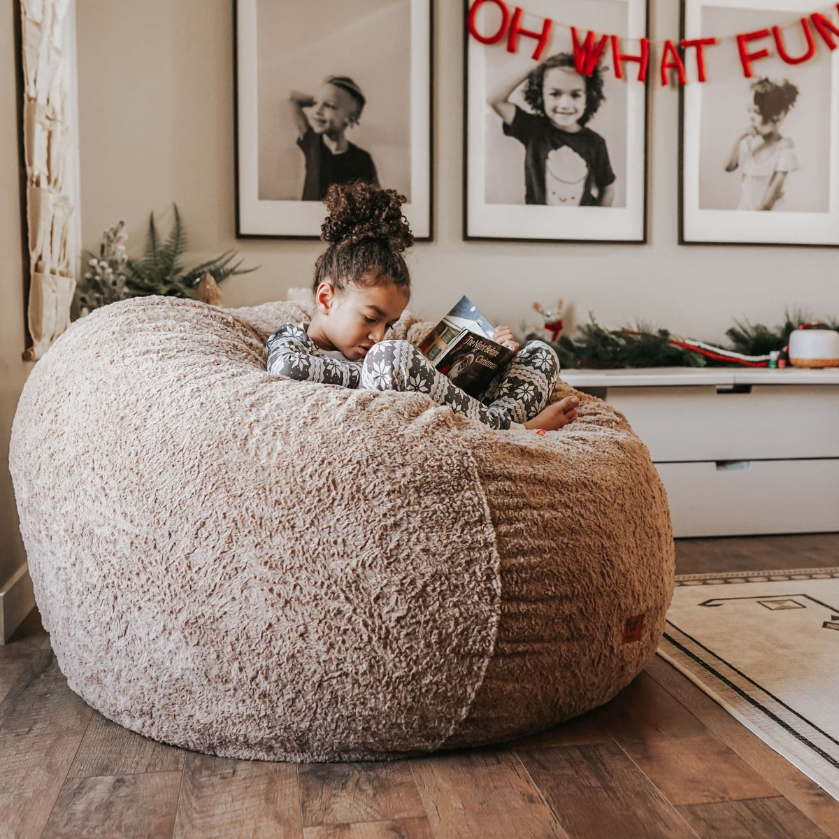 Pouf Fausse Fourrure